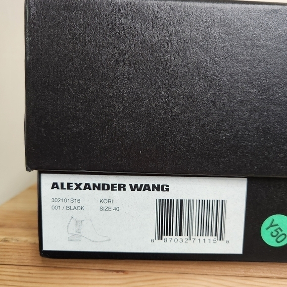 Alexander Wang "Kori" All Black Leather Ankle Booties Size EU 40 BNIB - Picture 12 of 12